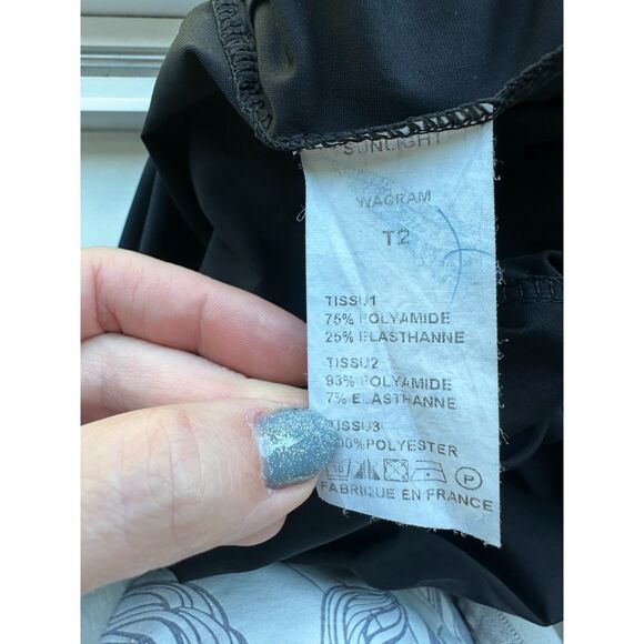 SUN LIGHT Women's Black Taffeta Bubble Hem Parachute Midi Tank Dress Size 2 - Picture 8 of 8